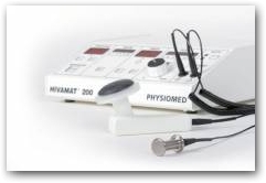 The Hivamat 200 - reducing the requirement for bandaging for Lymphoedema patients.  &raquo; Click to zoom ->