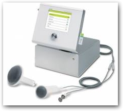 With a rotating, tilting control unit and a unique "one button system" of operation the DEEP OSCILLATION Evident Sports also has video animations to show treatment application method and a memory to store patient treatment parameter notes in alphabetical order for easy recalling.  &raquo; Click to zoom ->
