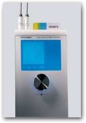 The DEEP OSCILLATION Personal reads the programmed card from The Evident or a sports therapy card containing relevant standard conditions can be inserted.  &raquo; Click to zoom ->
