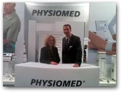 Julie Soroczyn, Managing Director of PhysioPod UK Limited and Michael Schlei&szlig;ing of Physiomed Elektromedizen AG  &raquo; Click to zoom ->