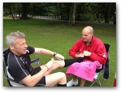 Captain Chris Howard and Andy Harvey, Strength and Conditioning Coach, Army Rugby Union Senior XV  &raquo; Click to zoom ->