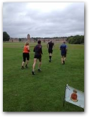 Julie Soroczyn joins Captain Howard and colleagues for several laps on the final day.  &raquo; Click to zoom ->
