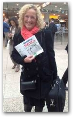Julie Soroczyn Managing Director of PhysioPod UK Limited arrives at MEDICA 2012  » Click to zoom ->