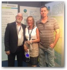 Professor Tim Watson, Julie Soroczyn and Neil Snelson of NRS Sports Therapy joined up on the PhysioPod stand at TherapyExpo 2013 in Manchester to discuss the merits of DEEP OSCILLATION therapy.  » Click to zoom ->