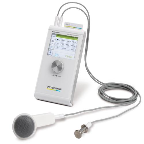 deep oscillation personal basic device with an applicator head for self treatment of lipoedema