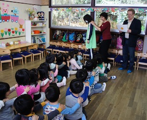 Richard reads at school